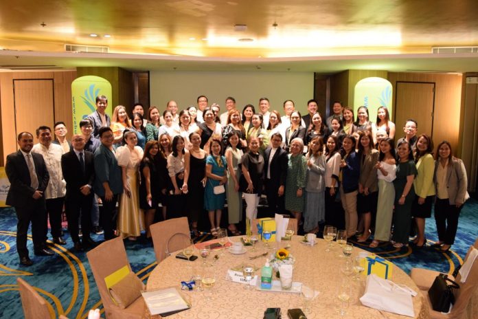 Cebu Pacific officials with the awardees of the 10th CEBBIZ Awards during the awarding ceremony at Dusit Thani Manila on May 10, 2023