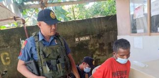 One of the suspects in a holdup incident in Pontevedra, Capiz yesterday morning, June 19, was caught. The victims lost over half a million pesos in cash. BOMBO RADYO ROXAS PHOTO