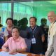 Photo shows SSS Butuan Branch Head Perkins B. Calixtro (standing, 3rd from right) and Tubay Mayor Jimmy L. Beray (seated), together with other LGU officials and SSS representatives during the ceremonial signing held at the Municipal Hall of Tubay on May 11.