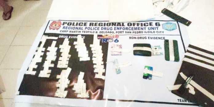 Forty-two 42 sachets of suspected shabu valued at P1,224,000 million were seized in a buy-bust operation in Barangay Infante, Molo, Iloilo City on Thursday, June 15. RDEU PHOTO