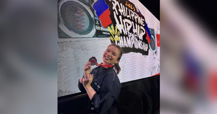 Maria Angela Atayde clinched the runner-up spot in the 2023 Hip Hop International Nationals held last month at the Metropolitan Theater in Manila. CONTRIBUTED PHOTO