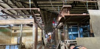 Photo shows the dismantled stalls inside the Iloilo Terminal Market. Vendors transferred to temporary stalls to give way for the market’s redevelopment. LEEO PHOTO