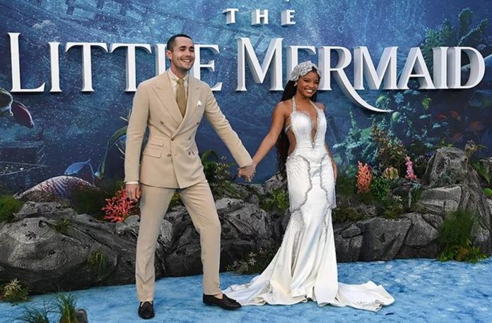 “The Little Mermaid’s” lead stars British actor Jonah Hauer-King and US actor Halle Bailey attend Britain's premiere of the movie in London, Britain on May 15, 2023. NEIL HALL, EPA-EFE PHOTO