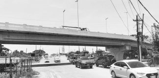 Vehicles with a load of 27 tons or more are not allowed to use the Buhang and Hibao-an flyovers in Iloilo City. Photo shows the Buhang flyover at the Iloilo Circumferential Road – Iloilo-Capiz Road (new route) intersection in Jaro district. PN PHOTO