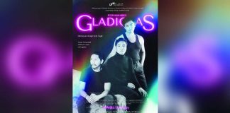 Poster of Peter Solis Nery’s “Gladiolas” for UP Dulaang Laboratoryo