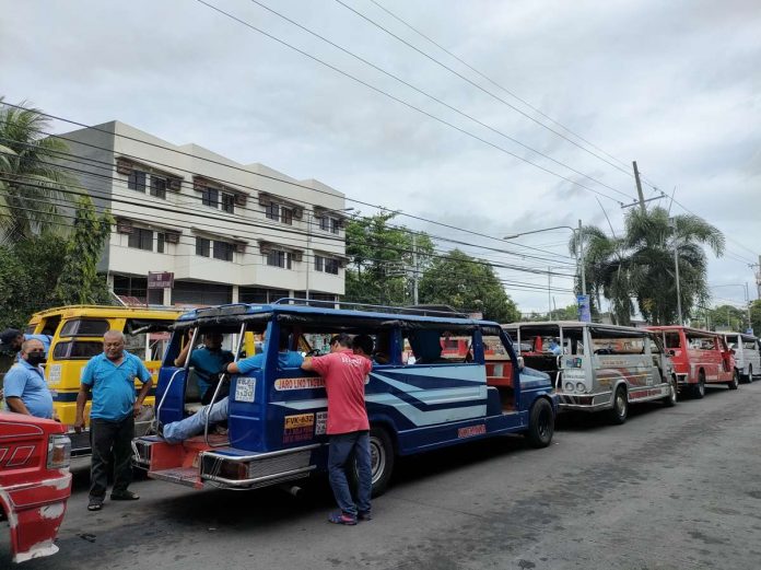 Several jeepney operators and drivers from the city and province of Iloilo commit to join the transport strike on July 24 against the phaseout of traditional jeepneys. PN PHOTO