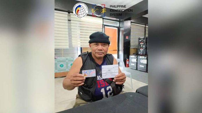 A resident of Aklan province received a replacement for his damaged Philippine Identification System identification card. PSA-AKLAN PHOTO