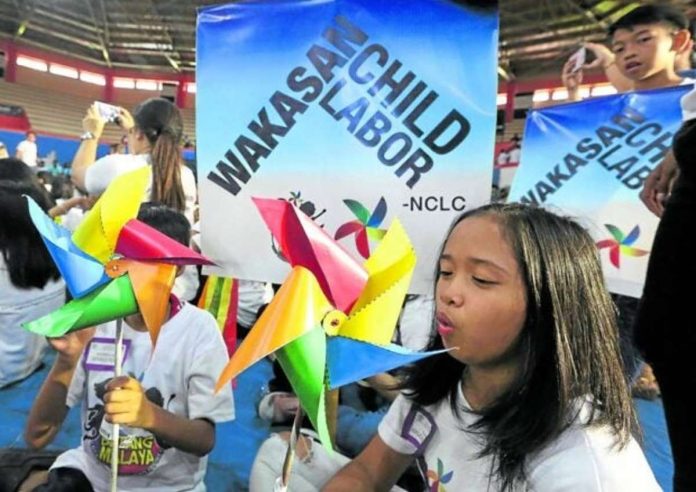 SPARE THE YOUNG ONES. A program held at San Andres Gym in Manila marked World Day Against Child Labor, in this photo taken on June 23, 2018. File photo by MARIANNE BERMUDEZ / Philippine Daily Inquirer