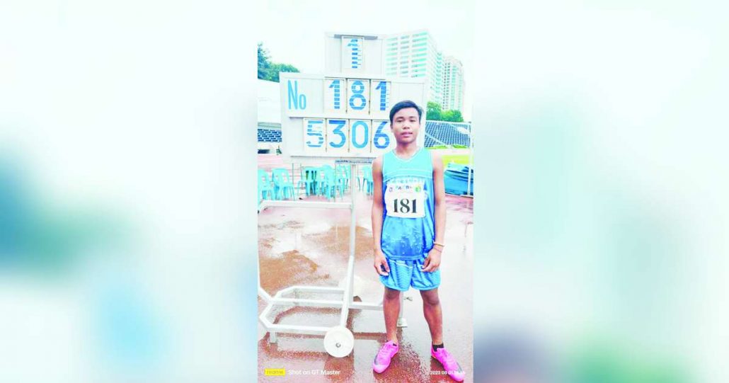 Ilonggo Wennie John Paclibar sets a new Palarong Pambansa record in the elementary boys javelin throw with his 53.06 meters heave. PHOTO COURTESY OF RAY CABARLES