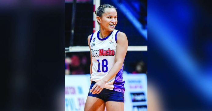 Cherry Ann Rondina came up with critical points in Choco Mucho-Philippines’ win over Suwon City. PVL PHOTO