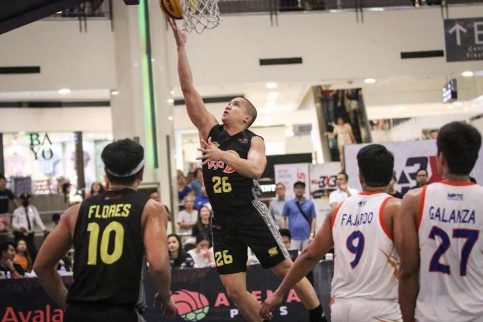 TNT Triple Giga’s Almond Vosotros scoops for a layup. PBA PHOTO