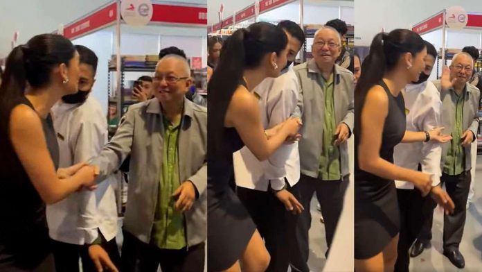 National Artist Ricky Lee on being pushed away by a guard when Pia Wurtzbach acknowledged him at a book fair: "Hindi ko napansin pero humarang nga siya sa gitna namin ni Pia. Maging makatao sana lalo na sa isang book fair. Hindi lang siya kung saan, book fair siya." (PEP PHOTOS: SCREEN GRAB FROM FACEBOOK)