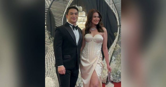 Dominic Roque and Bea Alonzo attend the GMA Gala 2023 in July.