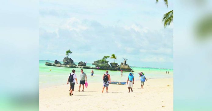 The island destination Boracay in Aklan welcomed a 29 percent increase in arrivals as of August this year, or 1.5 million tourists. BOY RYAN ZABAL/AKEAN FORUM