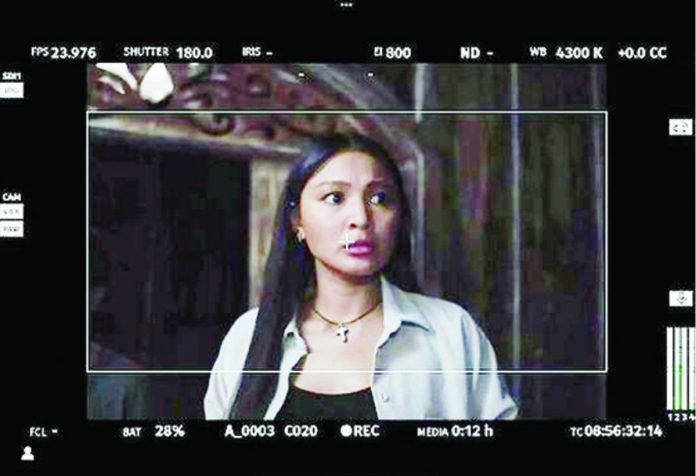 The cameras start to roll for Nadine Lustre’s upcoming horror movie “Nokturno.” EVOLVE STUDIOS PHOTO