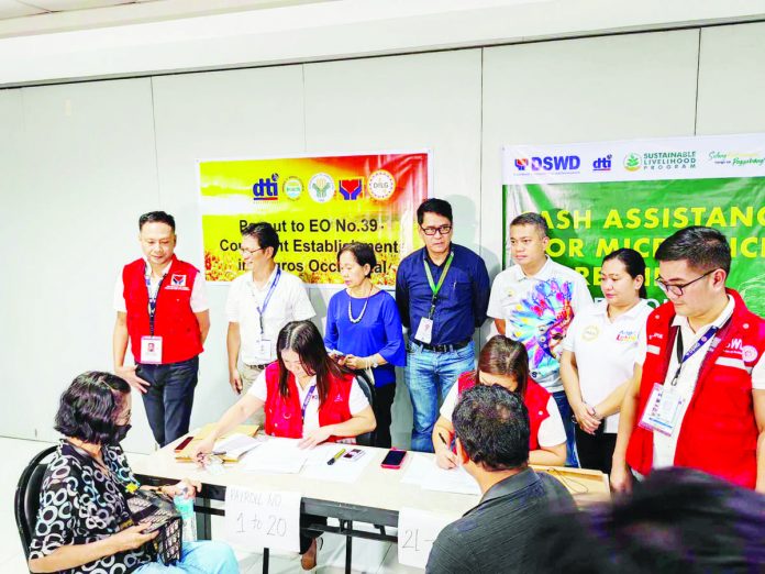 Thirty-seven micro rice retailers in Negros Occidental received cash assistance on Sept. 13 and 14. DSWD WESTERN VISAYAS PHOTO