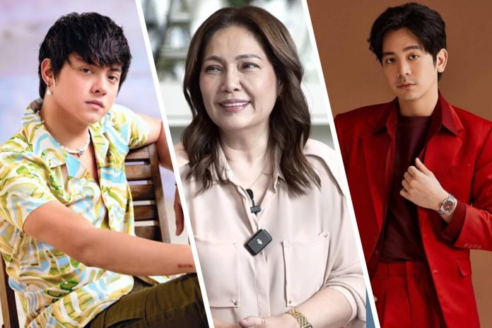 “Pira-Pirasong Paraiso” actress Maricel Soriano (center) reveals she wants to work with Daniel Padilla (left) and Joshua Garcia (right) in the future.