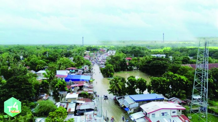 Murky floodwaters submerge Barangay Dongsol, Pototan, Iloilo following days of heavy rains due to inclement weather. T4 VLOG FACEBOOK VIA MDRRMC- POTOTAN PHOTO