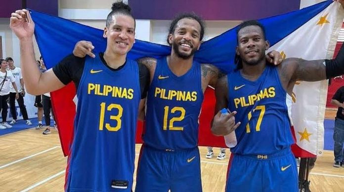 Marcio Lassiter, Chris Ross and Jaymar Perez are added to the Gilas Pilipinas team bound for the 19th Asian Games. PHOTO COURTESY OF ONE SPORTS