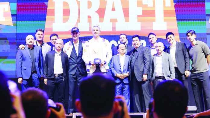 Luis Villegas and Keith Datu were selected by the Rain or Shine Elasto Painters during the PBA Season 48 Rookie Draft last Sunday. PBA PHOTO