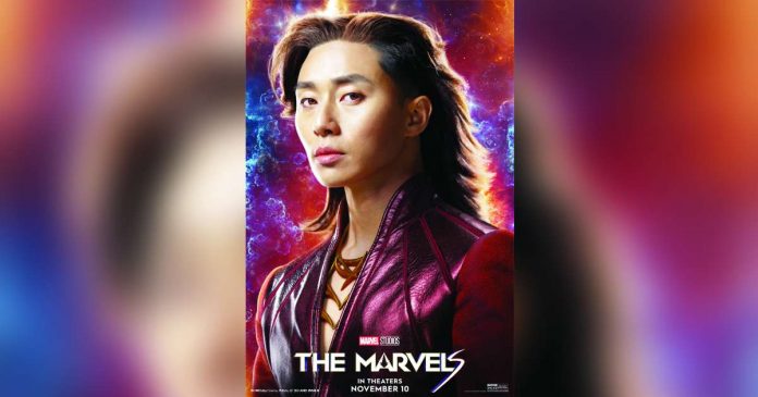 South Korean actor Park Seo Joon plays Prince Yan in “The Marvels” movie. MARVEL STUDIOS PHOTO