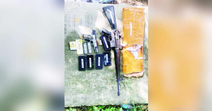 The recoveries from a dismissed Philippine Army and two others allegedly engaged in gun running activities after an entrapment operation in Dumangas, Iloilo on Thursday, Oct. 26. CIDG-ILOILO PHOTO