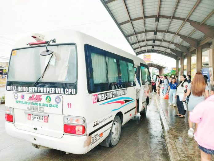 The Iloilo City Government mulls conducting training sessions for drivers following reports of reckless driving incidents. Photo shows a modern jeepney waiting for passengers in front of a mall in Pavia, Iloilo. AJ PALCULLO/PN