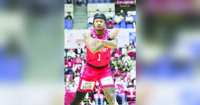 Bobby Ray Parks Jr. scored 10 points in Nagoya Diamond Dolphins’ win over Sunrockers Shibuya. PHOTO COURTESY OF JAPAN B.LEAGUE