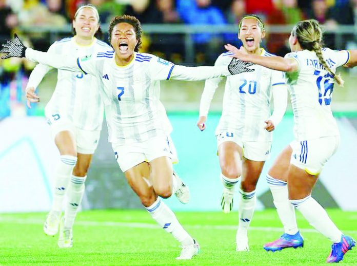 Sarina Bolden fired two goals to lead Filipinas past Chinese Taipei. PHOTO COURTESY OF GETTY IMAGES