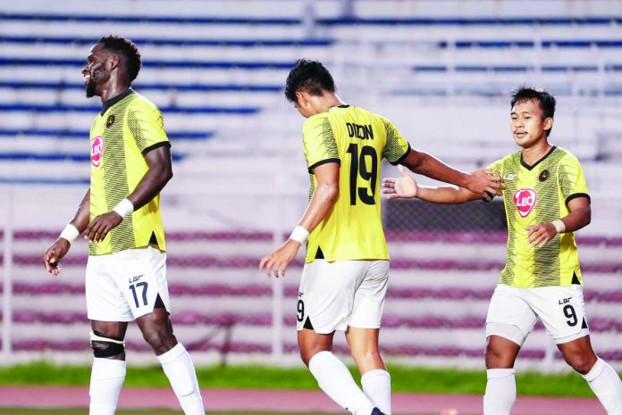 Kaya Futbol Club-Iloilo gained the early lead in their two-leg semifinals with Stallion-Laguna Football Club. PHOTO COURTESY OF KAYA-ILOILO