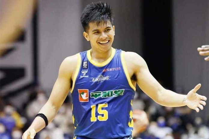 Kiefer Ravena is playing for the Shiga Lakes in the Japan B.League Division 2. PHOTO COURTESY OF SHIGA LAKES