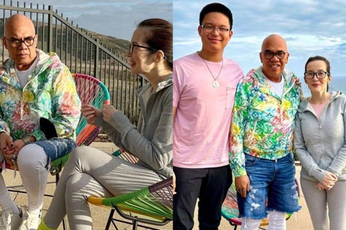 Boy Abunda reunites with Kris Aquino in the United States. Also in photo is Kris’ son, Bimby. @KRISAQUINO/INSTAGRAM PHOTO