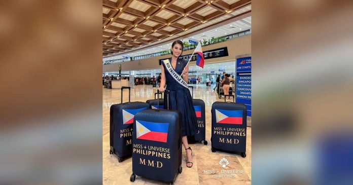 Miss Universe Philippines Michelle Dee departed for Los Angeles and El Salvador on Oct. 31. MISS UNIVERSE PHILIPPINES PHOTO