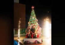 The Ceremonial Lighting of the Christmas tree led by SM Hotels & Conventions Corp Executive Vice President Ms. Peggy Angeles, Bacolod City Councilor Em Ang on behalf of Bacolod City Mayor Hon. Albee Benitez and Park Inn by Radisson Bacolod General Manager Sherwin Lucas.