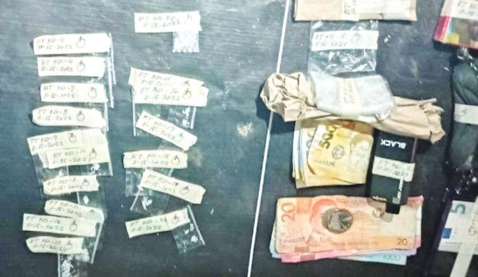 These are the sachets of suspected shabu seized from a drug pushing suspect – a waiter working in Boracay Island – during a police sting operation in Kalibo, Aklan on Nov. 15, 2023.