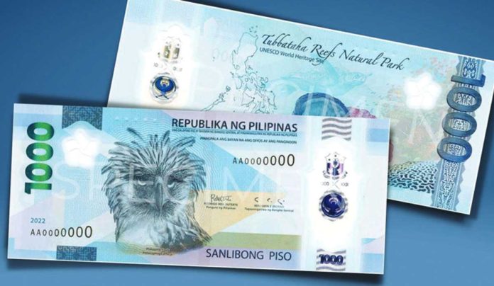 The Bangko Sentral ng Pilipinas assured they would replace damaged polymer P1,000 banknoter through commercial banks. BSP PHOTO