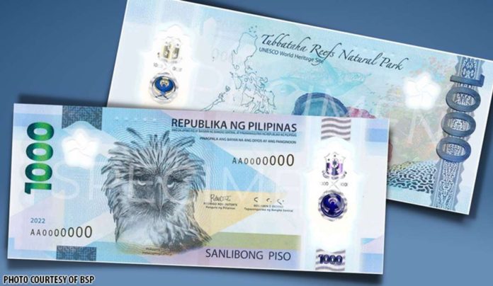 The Bangko Sentral ng Pilipinas assured they would replace damaged polymer P1,000 banknoter through commercial banks. BSP PHOTO