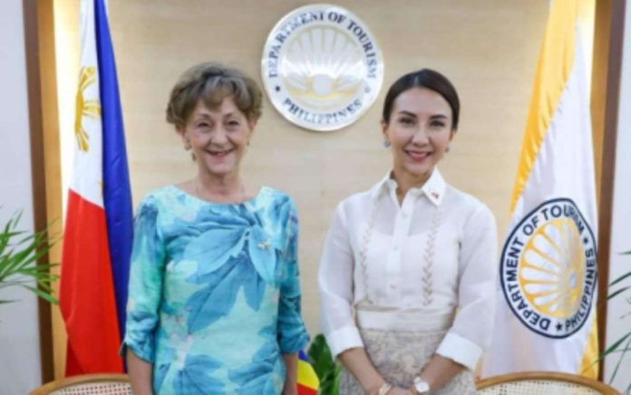 Romanian Ambassador to the Philippines Răduţa Dana Matache (left) and Tourism Secretary Christina Garcia Frasco (right). Photo courtesy of DOT