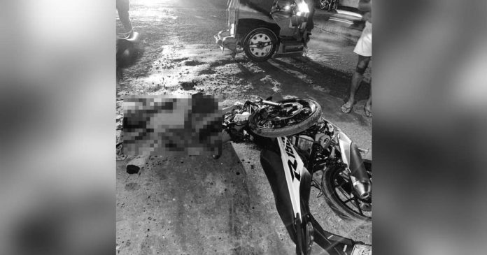 A motorcycle driver died from a crash on a road crossing in Sibalom, Antique, on Wednesday night, Nov. 29. 104.5 BRIGADA SAN JOSE – ANTIQUE PHOTO