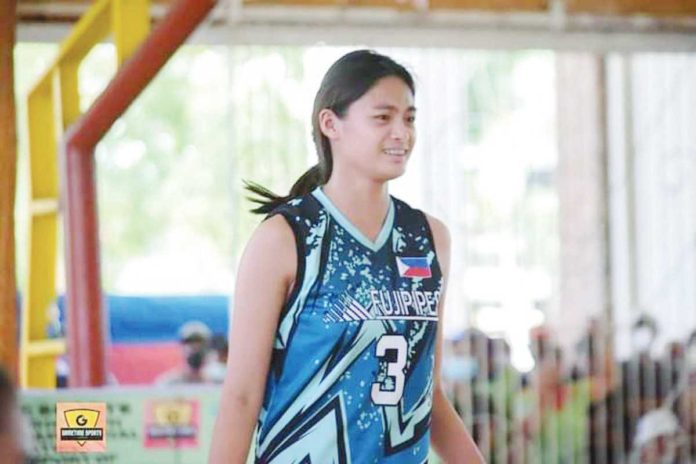 Zacchea Maganto will finish her 10th Grade with the Golden Lions this year before moving to the Manila-based campus for her senior high school next year and start training with the Lady Spikers team in preparation for college.PHOTO COURTESY OF GAMETIME SPORTS