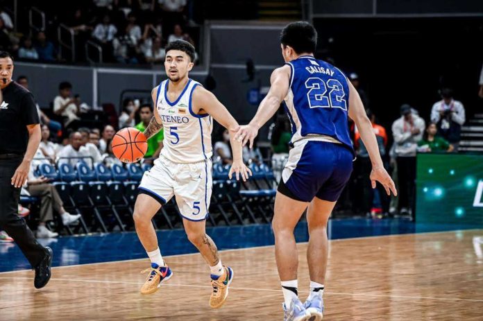 Jared Brown came up with a solid performance for Ateneo de Manila University Blue Eagles in their do-or-die game against Adamson University Falcons. UAAP PHOTO