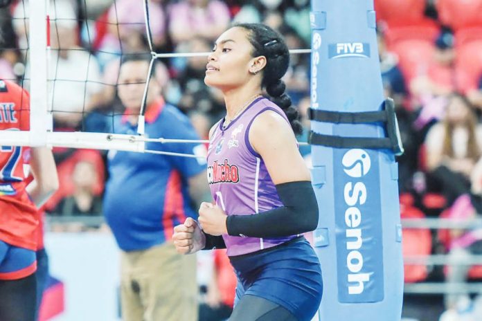 Ilongga Aduke Ogunsanya will lead Choco Mucho Flying Titans against Chery Tiggo Crossovers in the PVL All-Filipino Conference game on Saturday at the University of San Agustin Gym in Iloilo City. PVL PHOTO