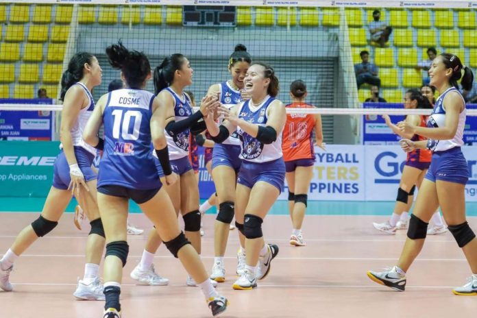 Charlotte Tutanes and the Negros ICC Blue Hawks cruised to their fourth straight win in the Maharlika Pilipinas Volleyball Association. PHOTO COURTESY OF MPVA