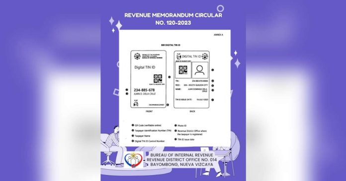 Filipinos with an existing tax identification number (TIN) can now apply for the Digital TIN ID through the Bureau of Internal Revenue's Online Registration and Update System. BIR PHOTO