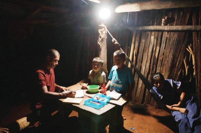 Indigenous peoples find relief in studying well because of the presence of electrical light in the household. The National Electrification Administration says at present, only 89 percent of Filipino homes had access to power. PHOTO COURTESY OF FAST VOICE MEDIA