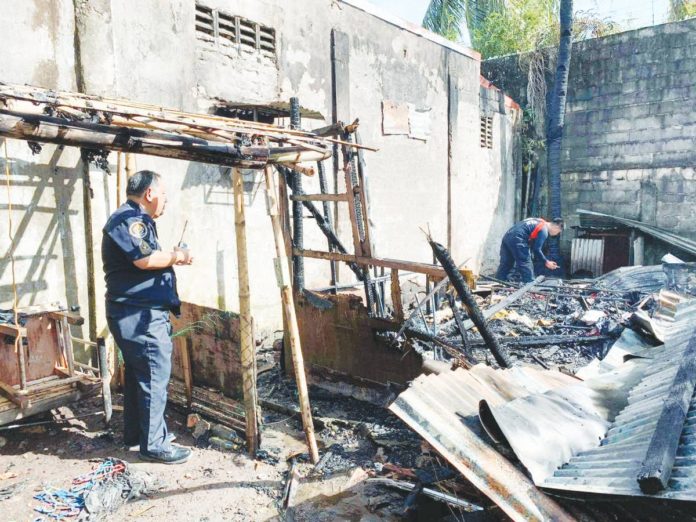 A residential fire broke out in Purok Malvar Cubay, Barangay Villamonte, Bacolod City on Wednesday, Dec. 27. CHAMBER VOLUNTEER FIRE BRIGADE/FACEBOOK