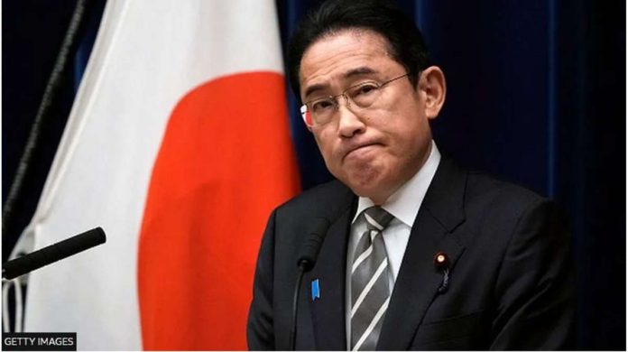 Japanese Prime Minister Fumio Kishida announces that several cabinet ministers would be replaced. GETTY IMAGES