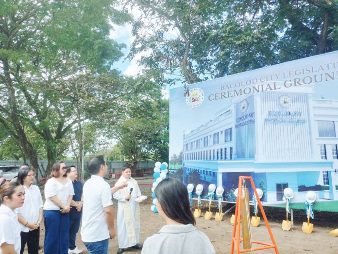 The ceremonial groundbreaking of Bacolod City’s legislative building was held on Monday, Dec. 4. Its construction is expected to finish before the 2025 elections. MAE SINGUAY/PN