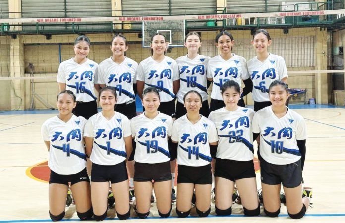 Members of Bacolod Tay Tung High School secondary girls volleyball team. PHOTO COURTESY OF JOSE MONTALBO