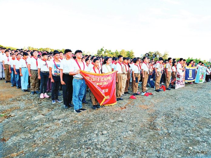 Boy Scout of the Philippines during the Camp Pagsusubok in Passi City in preparation for the 18th national jamboree on Dec. 11-17. SANGGUNIANG PANLUSOD OF PASSI CITY PHOTO